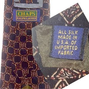 Vintage Chaps Ralph Lauren silk tie